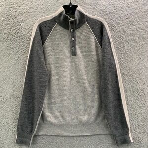 DALMINE Sweater Mens Size 52 Pullover Merino Wool Cashmere Gray*